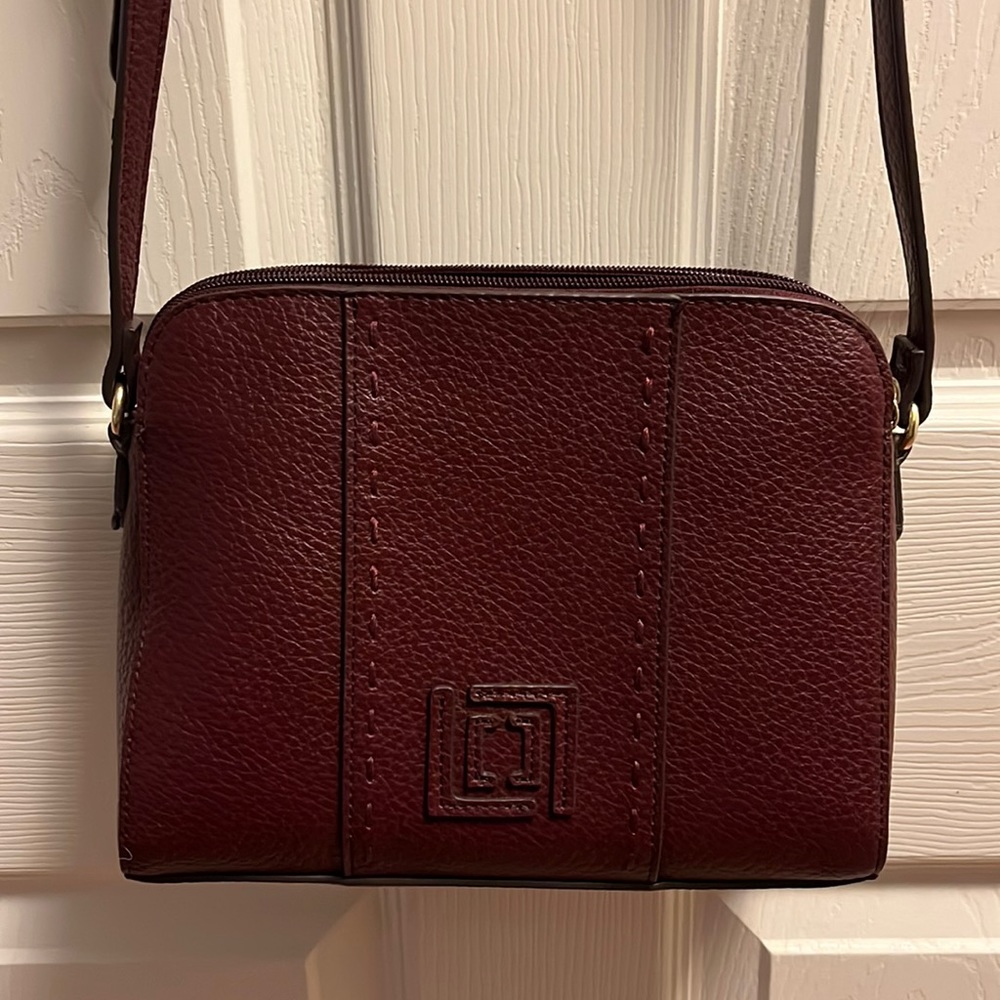 dark burgundy purse